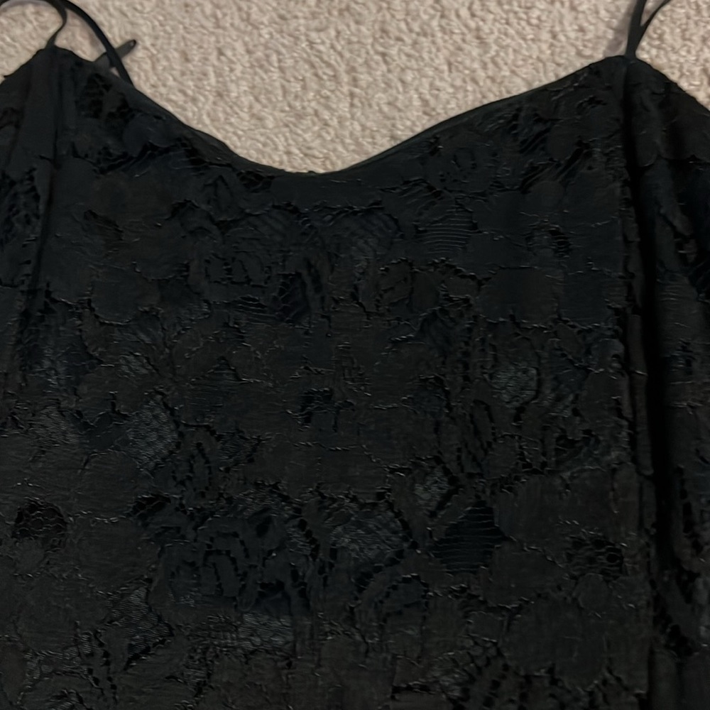 Ann Taylor black lace dress size 6 - Picture 6 of 7